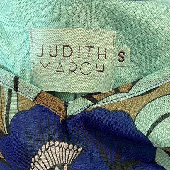 ANTHROPOLOGIE Judith March Top‎ Flutter Sleeve Woman Small Floral Tassels Resort - Picture 3 of 8